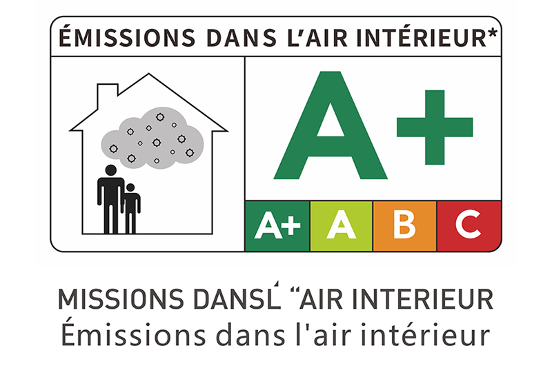 慕爵公司旗下产品喜获法国A+认证